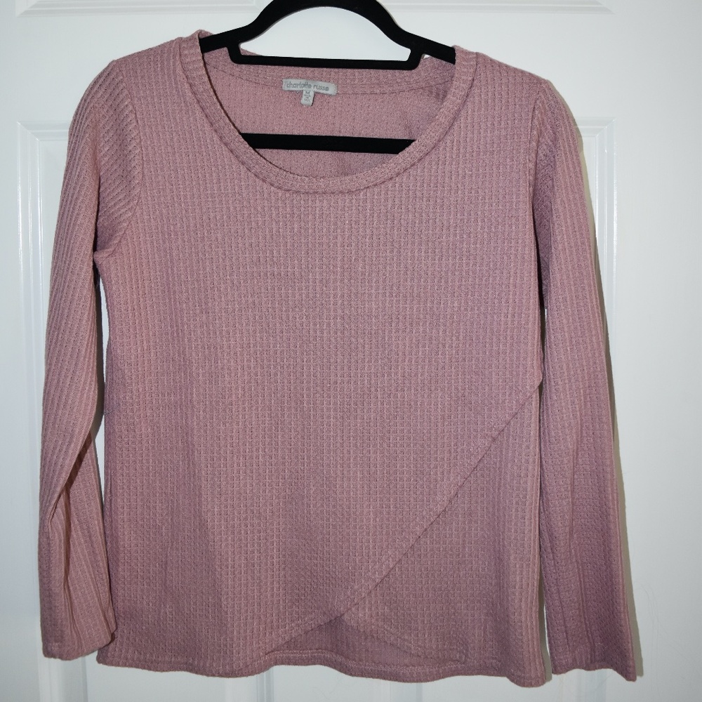 Pink Waffle Shirt